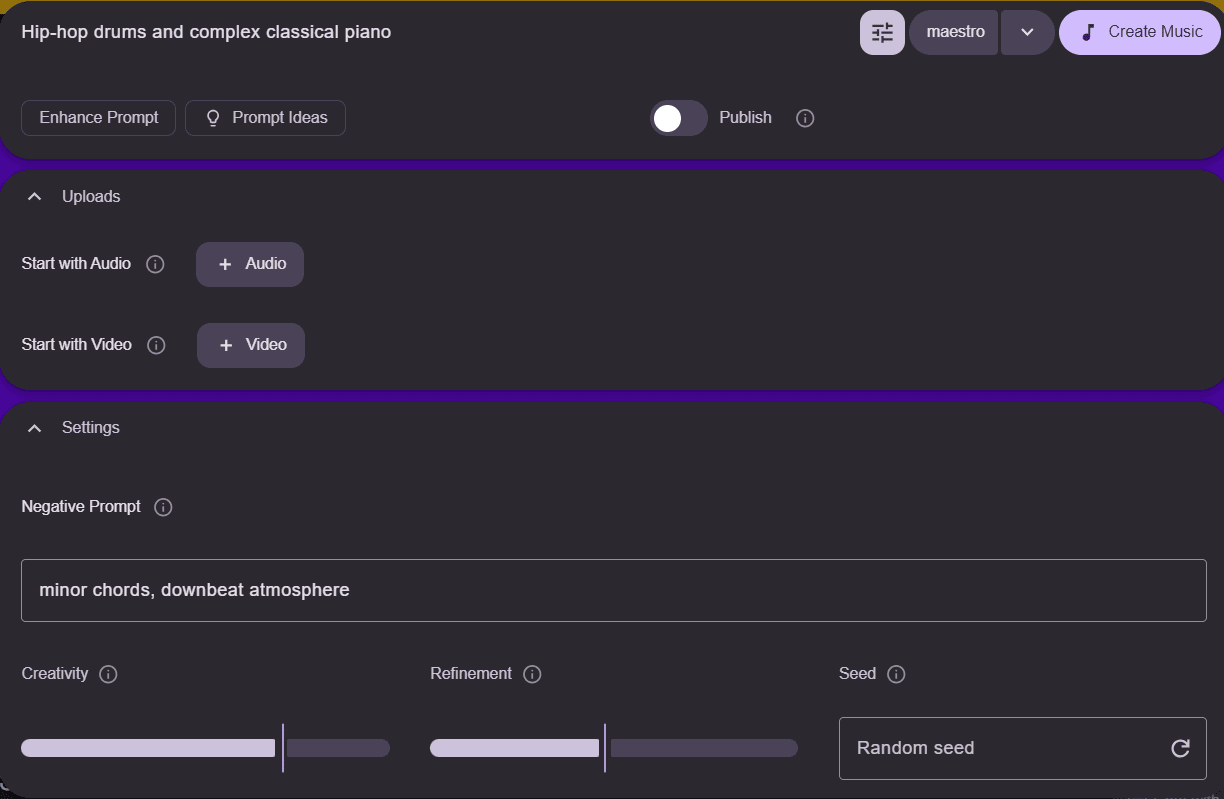 Free online AI music generator Beatoven.ai