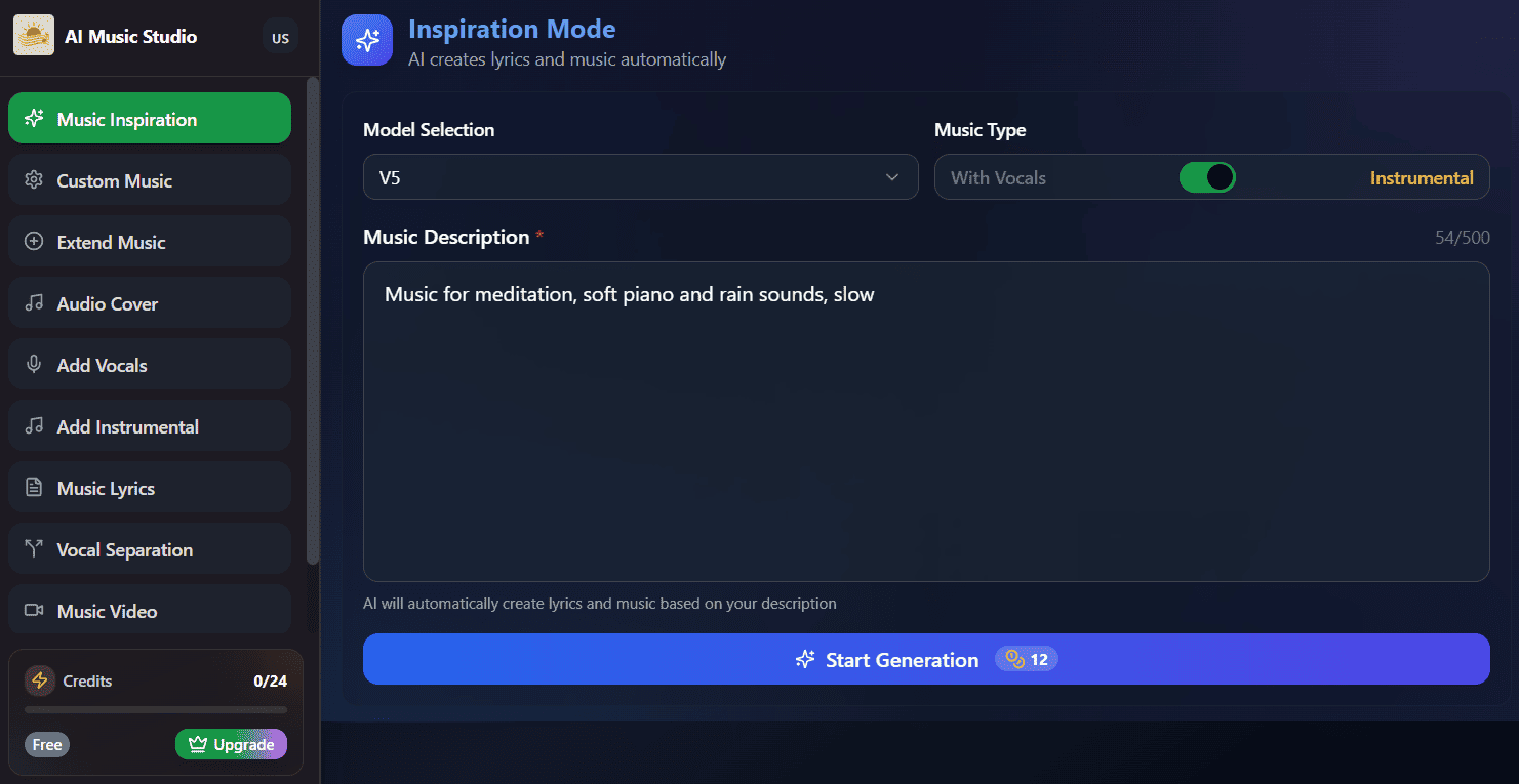 Free online AI music generator Stable Audio 2.0